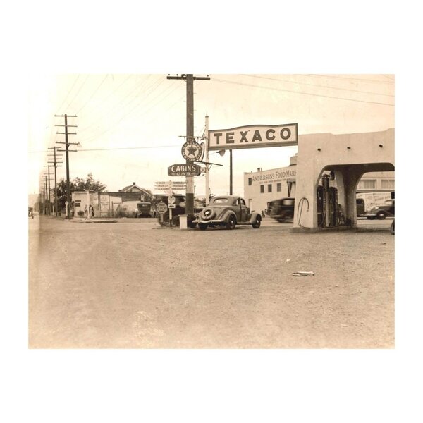 Placa Decorativa Em Mdf Posto Texaco Oldschool Antigo 30x40