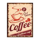 Placa Decorativa Em Mdf Propaganda Antiga Endless Cup Coffee