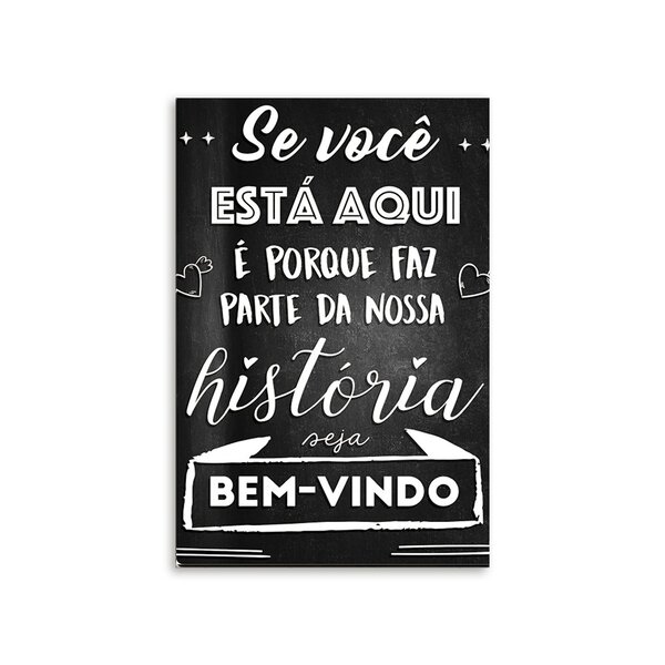 Placa Decorativa Em Mdf Se Você Está Aqui  20x30