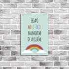 Placa Decorativa Em Mdf Seja O Arco-íris 20x30