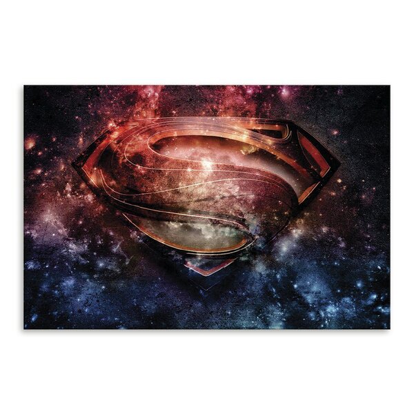 Placa Decorativa Em Mdf Símbolo Super Homem 20x30