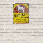 Placa Decorativa Em Mdf White Horse Whisky 20x30