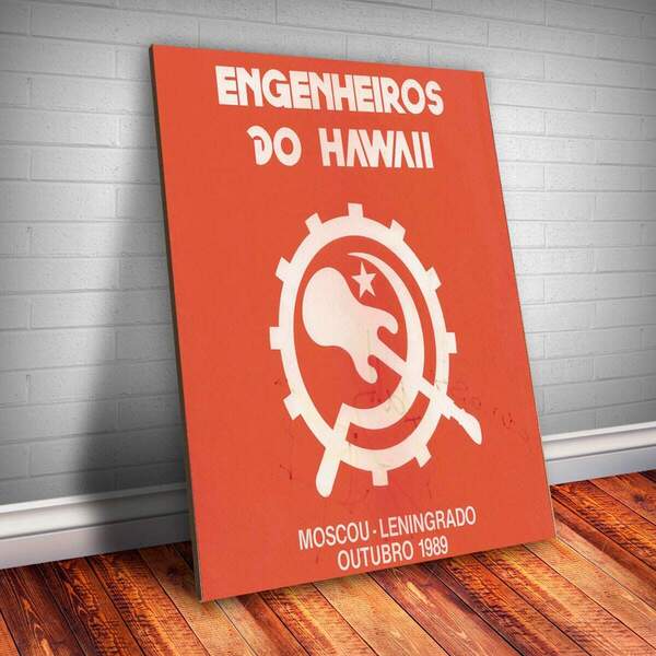 Placa Decorativa Engenheiros Do Hawaii 5 Mdf 20x30cm