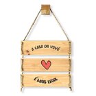 Placa Decorativa Estampa Madeira A Casa Da Vovó É Mais Legal