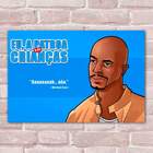 Placa Decorativa Eu A Patroa E As Crianças 2 Mdf 30x45cm