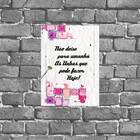 Placa Decorativa Fazer As Unhas Frase 18x27cm