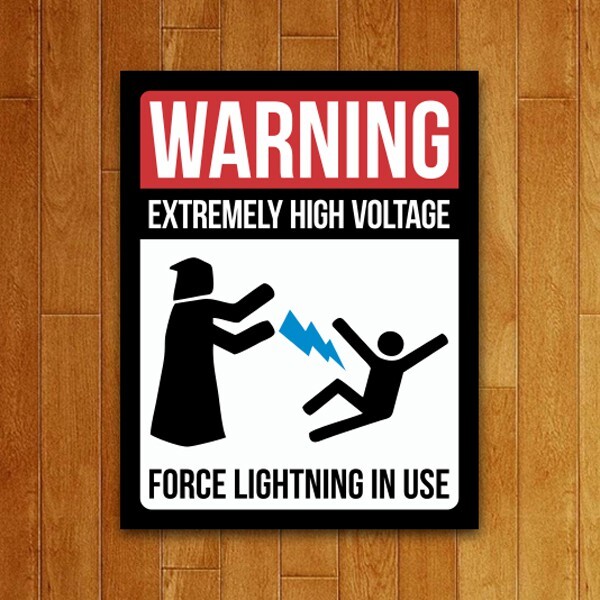 Placa Decorativa Force Lightning