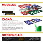 Placa Decorativa Formato Placa De Carro Tema Cidades Baja Cal