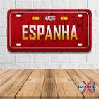 Placa Decorativa Formato Placa De Carro Tema Países E Cidades