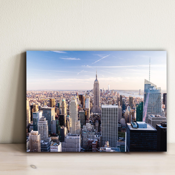 Placa Decorativa Foto New York Aereo 30x40cm