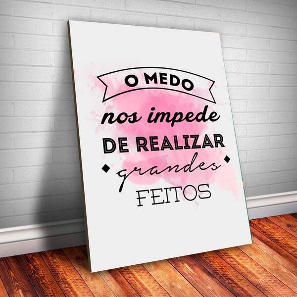 Placa Decorativa Frase 3 Mdf 20x30cm | Leroy Merlin