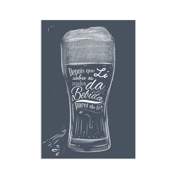 Placa Decorativa Frase Boteco Males 20x30cm