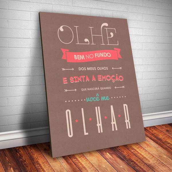 Placa Decorativa Frase De Música 105 Mdf 20x30cm