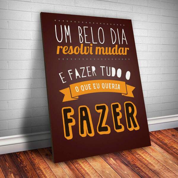 Placa Decorativa Frase De Música 12 Mdf 30x45cm