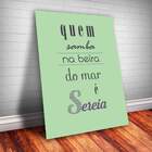 Placa Decorativa Frase De Música 1 Mdf 20x30cm