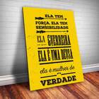 Placa Decorativa Frase De Música 39 Mdf 20x30cm