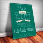 Placa Decorativa Frase De Música 3 Mdf 20x30cm