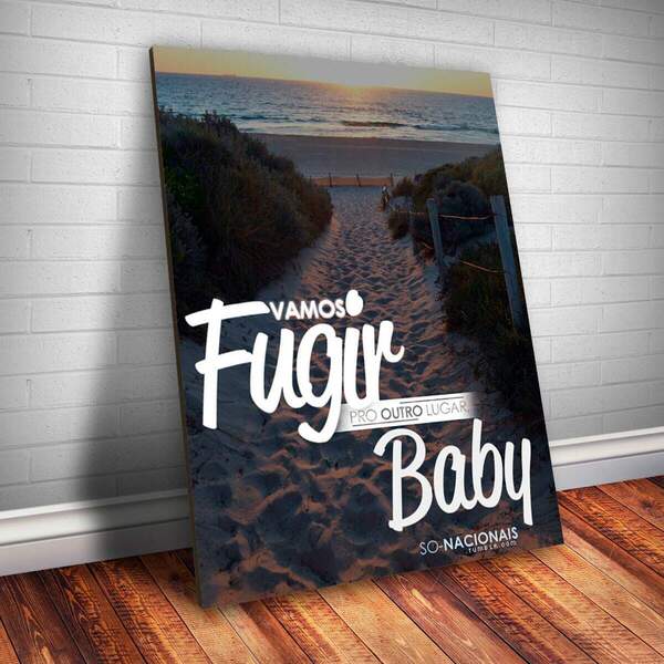 Placa Decorativa Frase De Música 47 Mdf 20x30cm