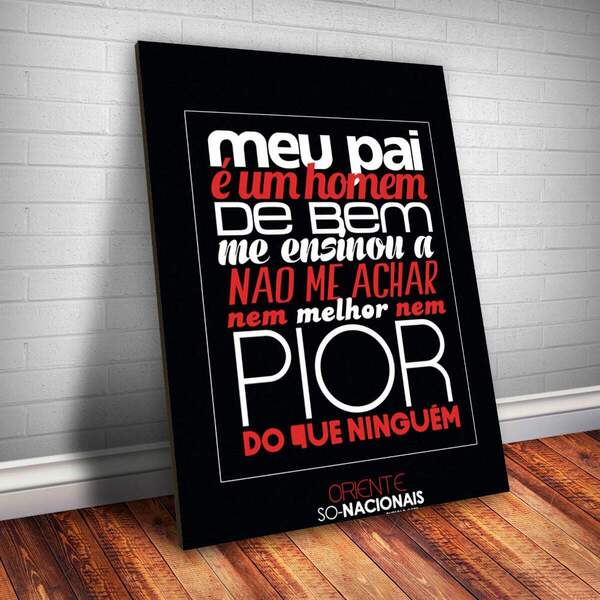 Placa Decorativa Frase De Música 53 Mdf 20x30cm