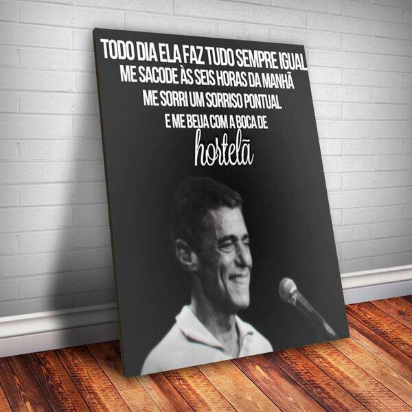 Placa Decorativa Frase De Música 59 Mdf 20x30cm