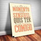 Placa Decorativa Frase De Música 65 Mdf 30x45cm