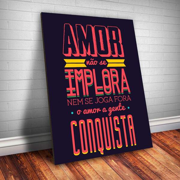 Placa Decorativa Frase De Música 69 Mdf 30x45cm