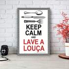 Placa Decorativa Frase Lave A Louça Mdf 30x45cm