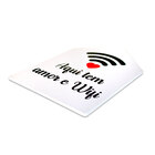 Placa Decorativa Frase Wifi Recorte 20x30 Cm