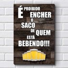 Placa Decorativa - Frases de Boteco - Cerveja P641