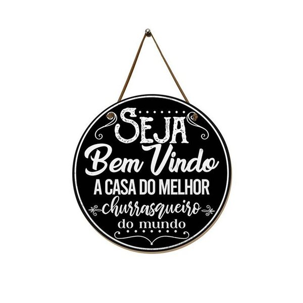 Placa Decorativa Frases Pai Melhor Churrasqueiro