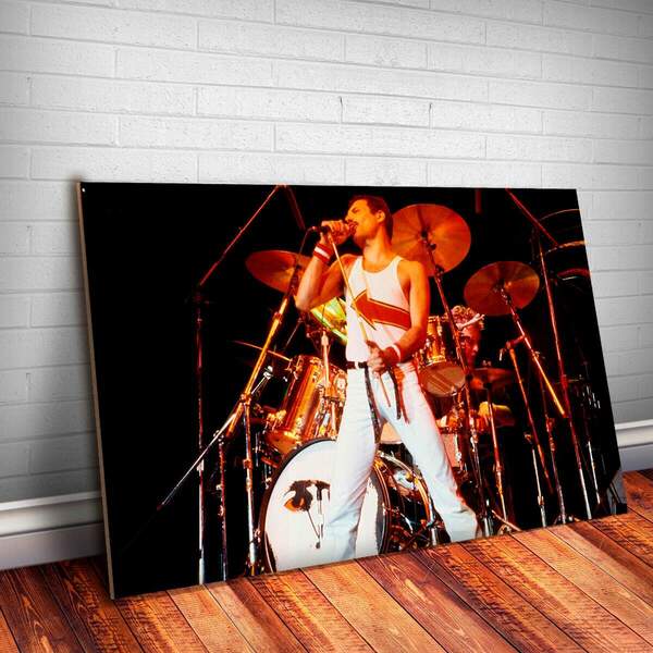 Placa Decorativa Freddie Mercury 9 Mdf 20x30cm
