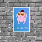 Placa Decorativa Friends I Love You 18x27cm