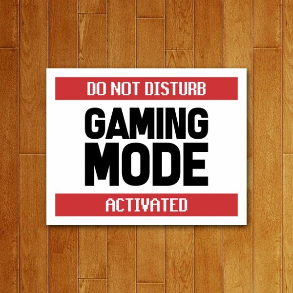 Placa Decorativa Gaming Mode