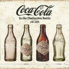 Placa Decorativa Garrafas Antigas Refrigerante 1899 28x18cm