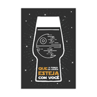 Placa Decorativa Geek Jedi Força Cerveja 20x30cm