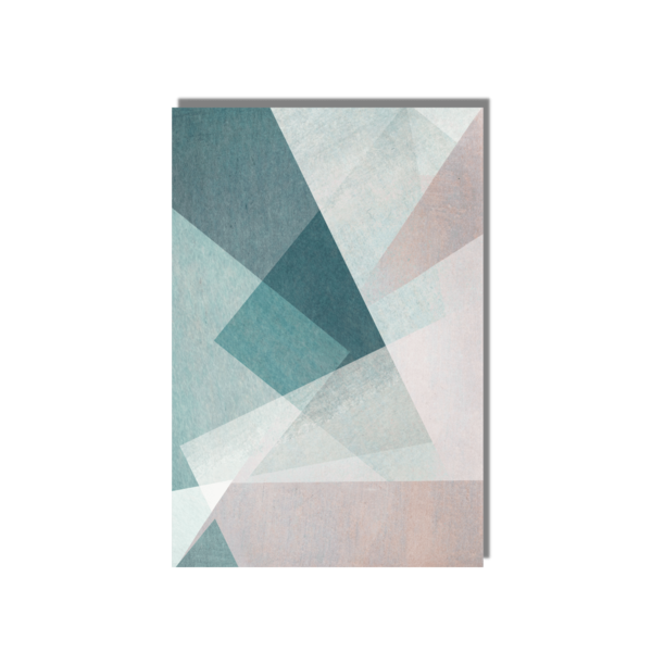 Placa Decorativa Geometric 30x45 P/ Sala Quarto Amb