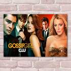 Placa Decorativa Gossip Girl 3 Mdf 20x30cm