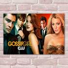 Placa Decorativa Gossip Girl 3 Mdf 30x45cm