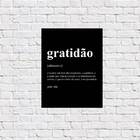 Placa Decorativa Gratidão Significado 18x27cm