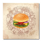 Placa Decorativa - Hambúrguer - 1975plmk