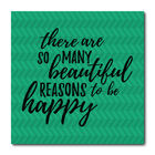 Placa Decorativa - Happy - 1630plmk