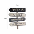 PLACA DECORATIVA HARRY POTTER - PLACAS INDICATIVAS EM MDF