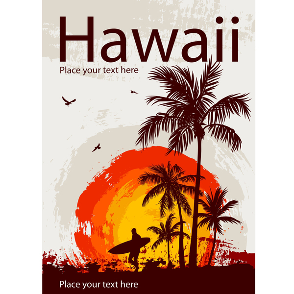 Placa Decorativa Hawaii 20x30