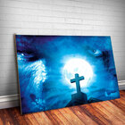 Placa Decorativa Hora Do Lobisomem 3 Mdf 30x45cm