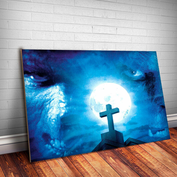 Placa Decorativa Hora Do Lobisomem 3 Mdf 30x45cm