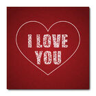 Placa Decorativa - I Love You - 2095plmk