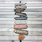 PLACA DECORATIVA INDICATIVA - CIDADES DOS FILMES