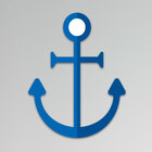 Placa Decorativa Infantil Âncora Marinheiro Recorte 30x25 Cm