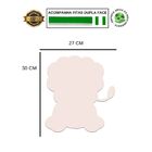 Placa Decorativa Infantil Animais Leão Baby Recorte 30x27 Cm