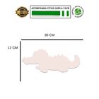 Placa Decorativa Infantil Animal Jacaré Baby Recorte 30x12cm